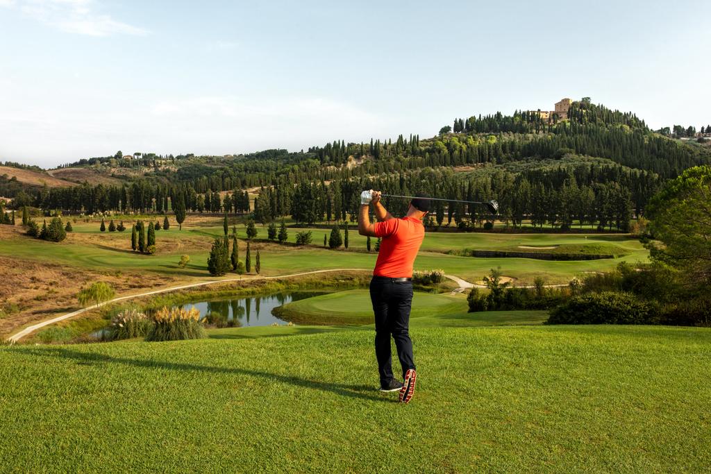 Golfbaan in Toscane, Italië